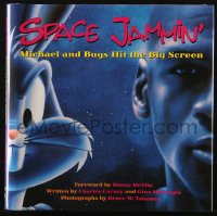 4g0684 SPACE JAM hardcover book 1996 color images of Michael Jordan & Looney Tunes, basketball!