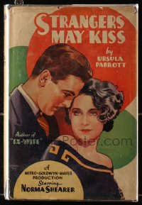 4g0537 STRANGERS MAY KISS hardcover book 1930 Ursula Parrott, w/scenes from Norma Shearer's movie!