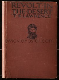 4g0559 T. E. LAWRENCE hardcover book 1927 Revolt of the Desert, Seven Pillars of Wisdom!