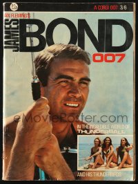 4g0792 THUNDERBALL English softcover book 1965 Sean Connery as James Bond, heavily illustrated!