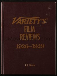 4g0609 VARIETY'S FILM REVIEWS 1926-1929 hardcover book 1983 filled with great movie information!
