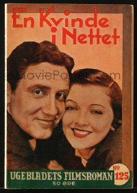 4g0516 WHIPSAW Danish softcover book 1935 with images from the Myrna Loy & Spencer Tracy movie!