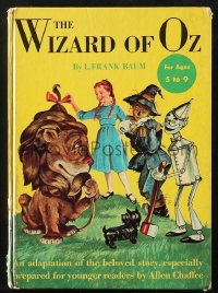 4g0694 WIZARD OF OZ hardcover book 1950 L. Frank Baum's story with illustrations by Anton Loeb!
