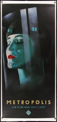 4g0138 METROPOLIS 35x75 German commercial poster 1984 Brigitte Helm, Graul, limited edition, 12/500!