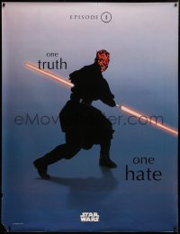 4g0139 PHANTOM MENACE 46x60 commercial poster 1999 Star Wars I, image of Ray Park as Darth Maul!