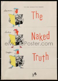 4g1208 YOUR PAST IS SHOWING English souvenir program book 1958 Peter Sellers, Eaton, Naked Truth!