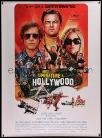 4g0041 ONCE UPON A TIME IN HOLLYWOOD French 1p 2019 Pitt, DiCaprio and Robbie by Chorney, Tarantino!
