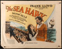 4g0391 SEA HAWK 1/2sh 1924 Milton Sills, Enid Bennett and galley slaves, Sabatini novel, ultra-rare!