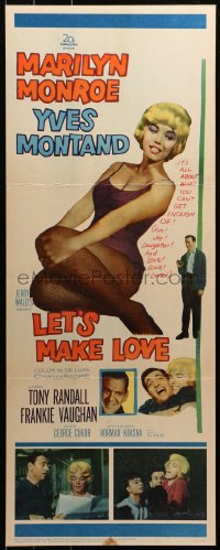4g0352 LET'S MAKE LOVE insert 1960 great images of super sexy Marilyn Monroe & Yves Montand!