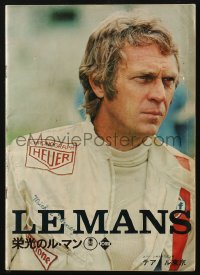 4g0909 LE MANS Japanese program 1971 different images of race car driver Steve McQueen!