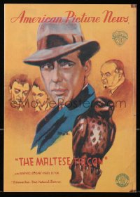 4g0911 MALTESE FALCON Japanese program R1984 Humphrey Bogart, John Huston, American Picture News!