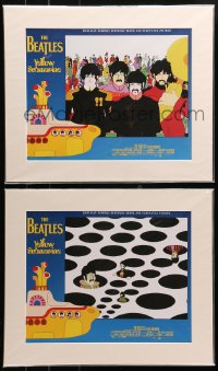 4g0415 YELLOW SUBMARINE 8 LCs R1999 Beatles animated feature, great psychedelic cartoon images!