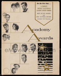 4g0800 ACADEMY AWARDS PORTFOLIO 9x11 print set 1962 Volpe art of all Best Actor & Actress winners!