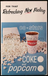 4g0253 COCA-COLA COKE & POPCORN advertising packet 1960s cool lobby displays!