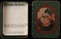 4g0454 GONE WITH THE WIND 4x5 promotional tin 1989 w/ 100 note sheets that say Frankly My Dear...!