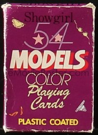 4g0449 SHOWGIRL MODELS playing card set 1980s each with a different sexy naked woman on the face!