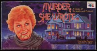 4g0331 MURDER SHE WROTE board game 1985 different art of Angela Lansbury as Jessica Fletcher!