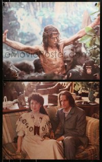 4g0407 GREYSTOKE 4 color 16x20 stills 1983 Christopher Lambert as Tarzan, Lord of the Apes!