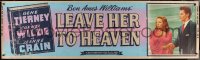4g0202 LEAVE HER TO HEAVEN blue style paper banner R1952 Gene Tierney, Cornel Wilde, Jeanne Crain!