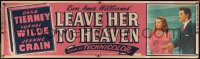4g0203 LEAVE HER TO HEAVEN pink style paper banner R1952 Gene Tierney, Cornel Wilde, Jeanne Crain!