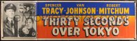 4g0212 THIRTY SECONDS OVER TOKYO paper banner R1955 pilots Spencer Tracy & Van Johnson + Phyllis Thaxter!
