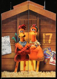 4g0994 CHICKEN RUN CD presskit 2000 Peter Lord & Nick Park claymation, cool die-cut cover!