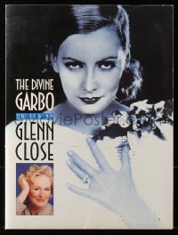 4g1005 DIVINE GARBO TV presskit 1990 Greta Garbo television series hosted by Glenn Close!
