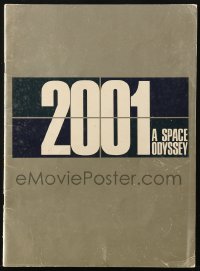 4g1166 2001: A SPACE ODYSSEY English souvenir program book 1968 Stanley Kubrick, cool images!