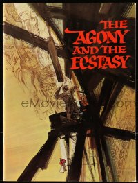 4g1237 AGONY & THE ECSTASY souvenir program book 1965 Charlton Heston & Rex Harrison, Carol Reed!