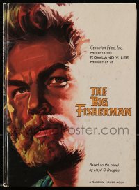 4g1248 BIG FISHERMAN hardcover souvenir program book 1959 cover art of Howard Keel by Joseph Smith!