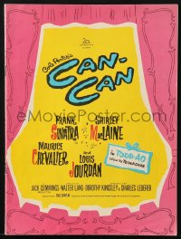 4g1171 CAN-CAN English souvenir program book 1960 Frank Sinatra, Shirley MacLaine, Maurice Chevalier