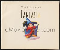 4g1276 FANTASIA foil souvenir program book R1990 Disney cartoon classic, deluxe commemorative edition!