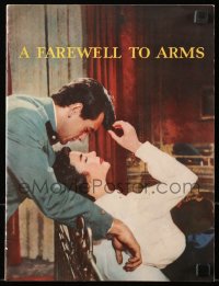 4g1154 FAREWELL TO ARMS Australian souvenir program book 1958 Rock Hudson, Jennifer Jones, Hemingway!