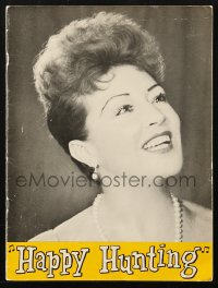 4g1298 HAPPY HUNTING stage play souvenir program book 1956 Ethel Merman & Fernando Lamas on Broadway!