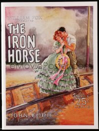 4g1311 IRON HORSE REPRO souvenir program book 2000s John Ford, transcontinental railroad, Usabal art!
