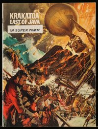 4g1318 KRAKATOA EAST OF JAVA Cinerama souvenir program book 1969 great Frank McCarthy cover art!
