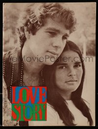 4g1327 LOVE STORY souvenir program book 1970 Ali MacGraw & Ryan O'Neal, includes 45RPM record!