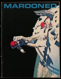 4g1332 MAROONED souvenir program book 1969 astronauts Gregory Peck & Gene Hackman, John Sturges!