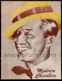 4g1147 MAURICE CHEVALIER stage play Canadian souvenir program book 1956 youthful smiling portrait!