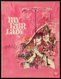 4g1341 MY FAIR LADY softcover souvenir program book 1964 Audrey Hepburn & Rex Harrison, Bob Peak art!