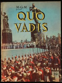 4g1355 QUO VADIS souvenir program book 1951 Robert Taylor & Deborah Kerr in Ancient Rome, MGM epic!