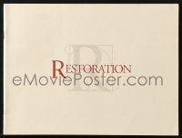 4g1358 RESTORATION souvenir program book 1995 Meg Ryan, Robert Downey Jr., temptation has its price!