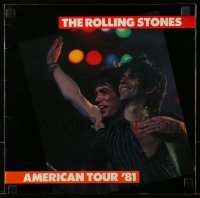 4g1363 ROLLING STONES music concert souvenir program book 1981 cool images for American Tour '81!