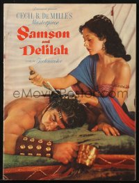 4g1366 SAMSON & DELILAH souvenir program book 1949 Hedy Lamarr & Victor Mature, Cecil B. DeMille