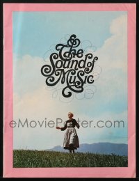 4g1201 SOUND OF MUSIC English souvenir program book 1965 Julie Andrews, Robert Wise musical classic!