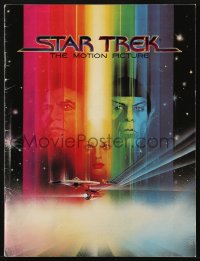 4g1385 STAR TREK souvenir program book 1979 art of William Shatner & Leonard Nimoy by Bob Peak!