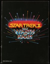 4g1386 STAR TREK II souvenir program book 1982 The Wrath of Khan, Leonard Nimoy, William Shatner
