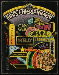 4g1396 THAT'S ENTERTAINMENT souvenir program book 1974 classic MGM Hollywood movie scenes!