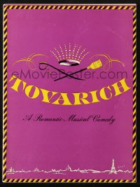 4g1403 TOVARICH stage play souvenir program book 1963 Vivien Leigh & Jean-Pierre Aumont on Broadway!