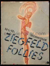 4g1414 ZIEGFELD FOLLIES souvenir program book 1945 George Petty cover art of sexy pinup showgirl!